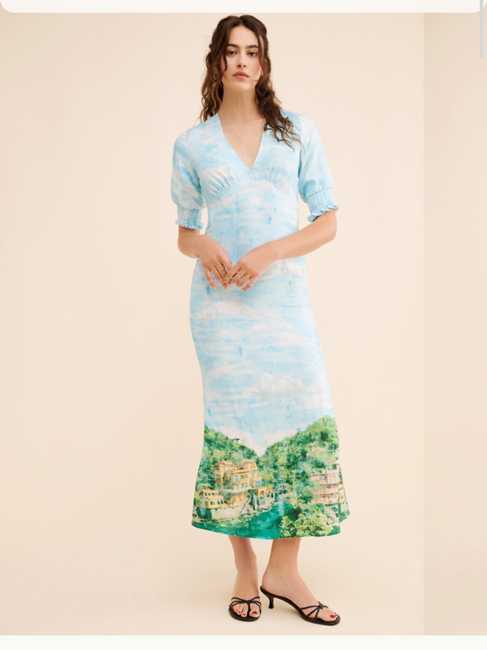 Never Fully Dressed Scenery May blue Midi dress NWT size 24